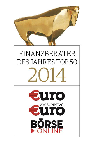 Auszeichnung Finanzberater des Jahres TOP 50 2014