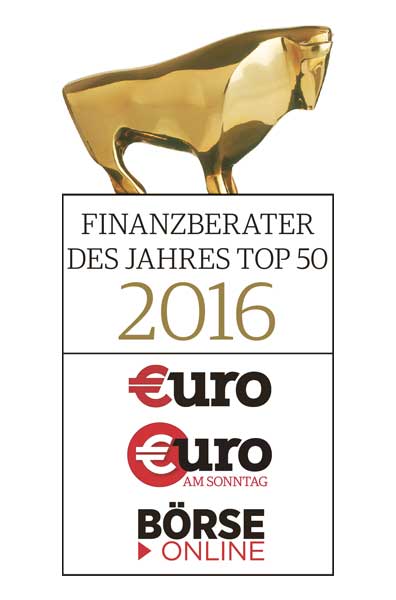 Auszeichnung Finanzberater des Jahres TOP 50 2016
