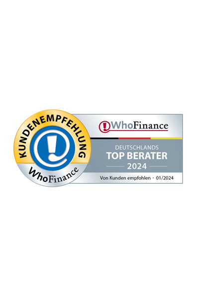 Auszeichnung WhoFinance TOP Berater 2024