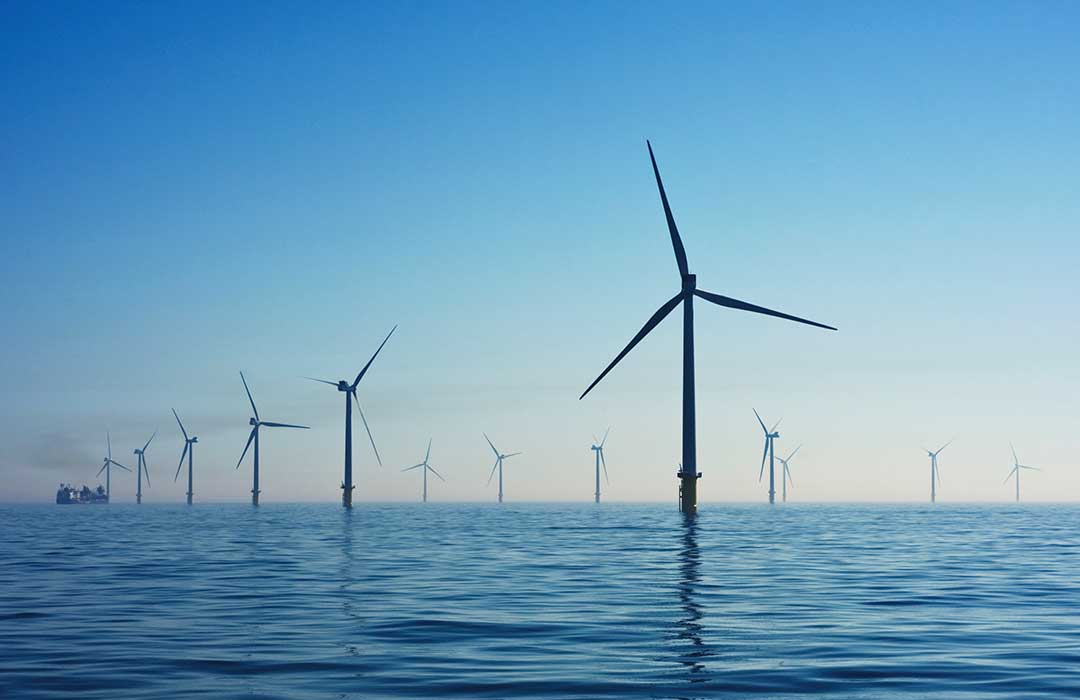 windkraftanlage-meer Windkraftanlage auf dem Meer