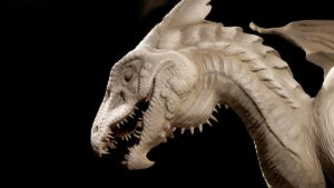 Kopf von einem Drachen